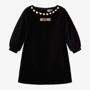 Moschino Black velvet dress