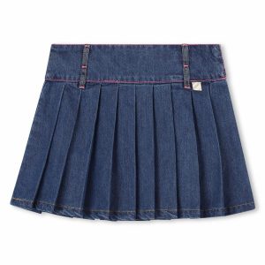 BILLIEBLUSH Pleated denim skirt