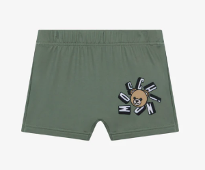 MOSCHINO Green Swim Trunks